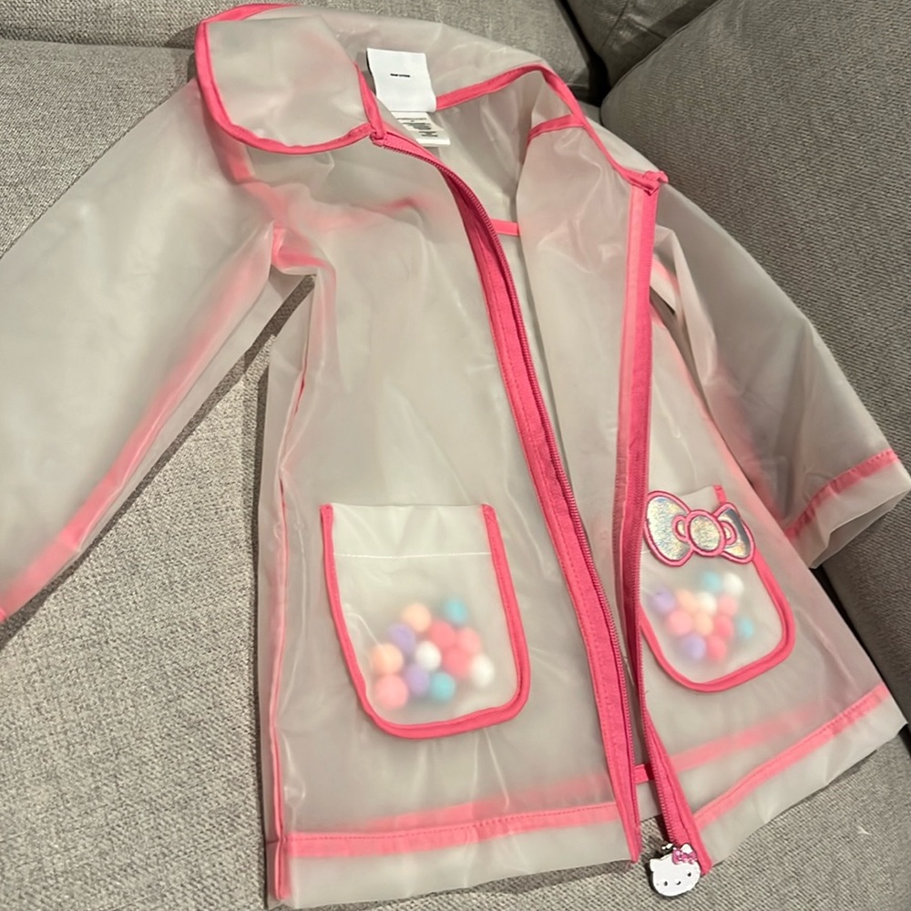 Sanrio Hello Kitty rain coat for toddler girl size 2T.